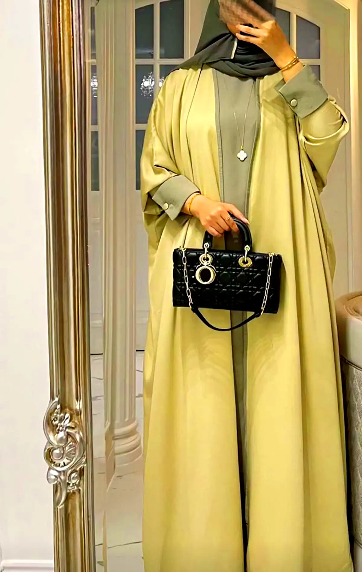 مانتو پوشیده حریر سبک 