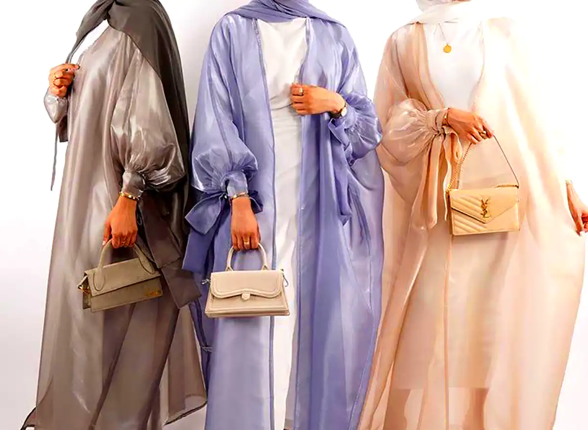 مانتو پوشیده حریر سبک 