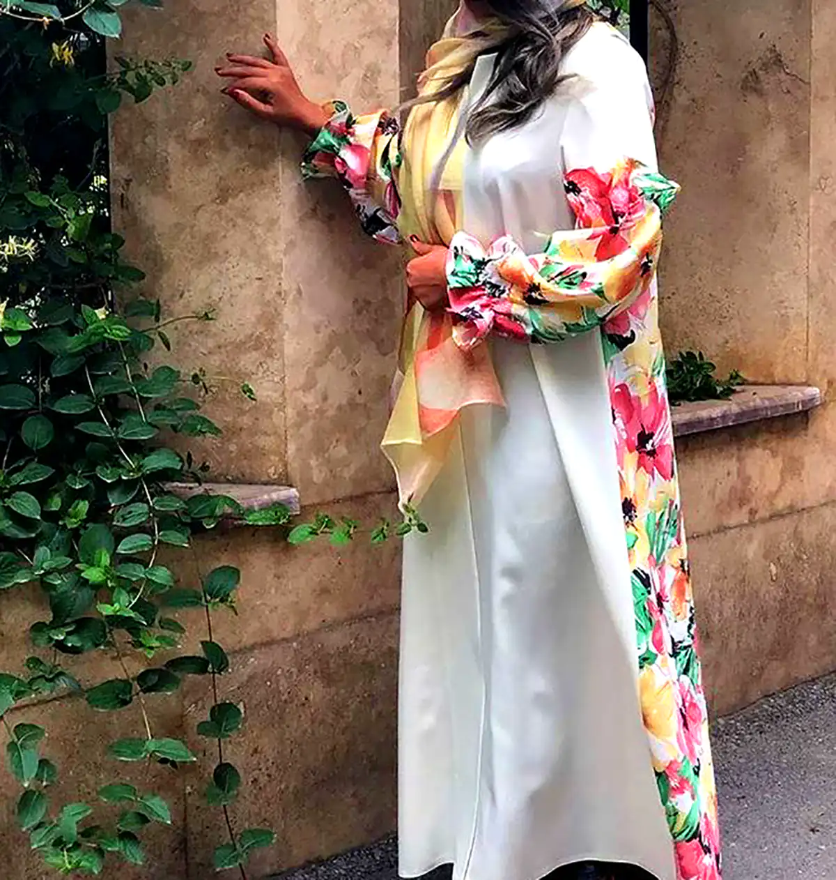 مانتو پوشیده حریر سبک 