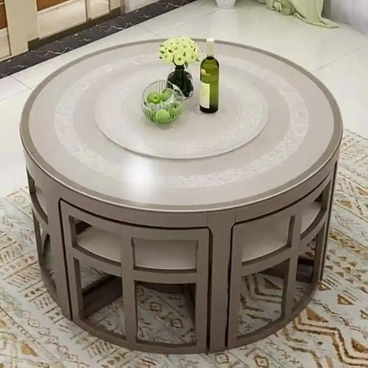 مدل میز نهارخوری کم جا و شیک
