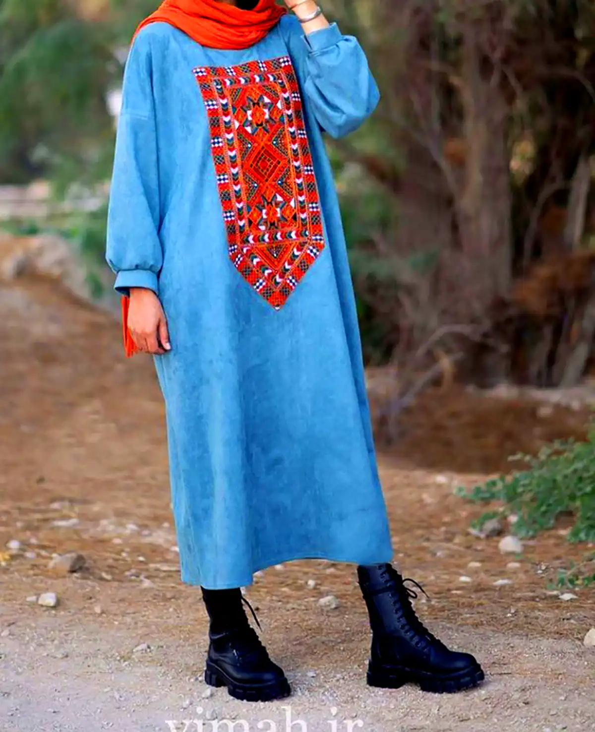 مانتو عبایی پاییزه ضخیم 