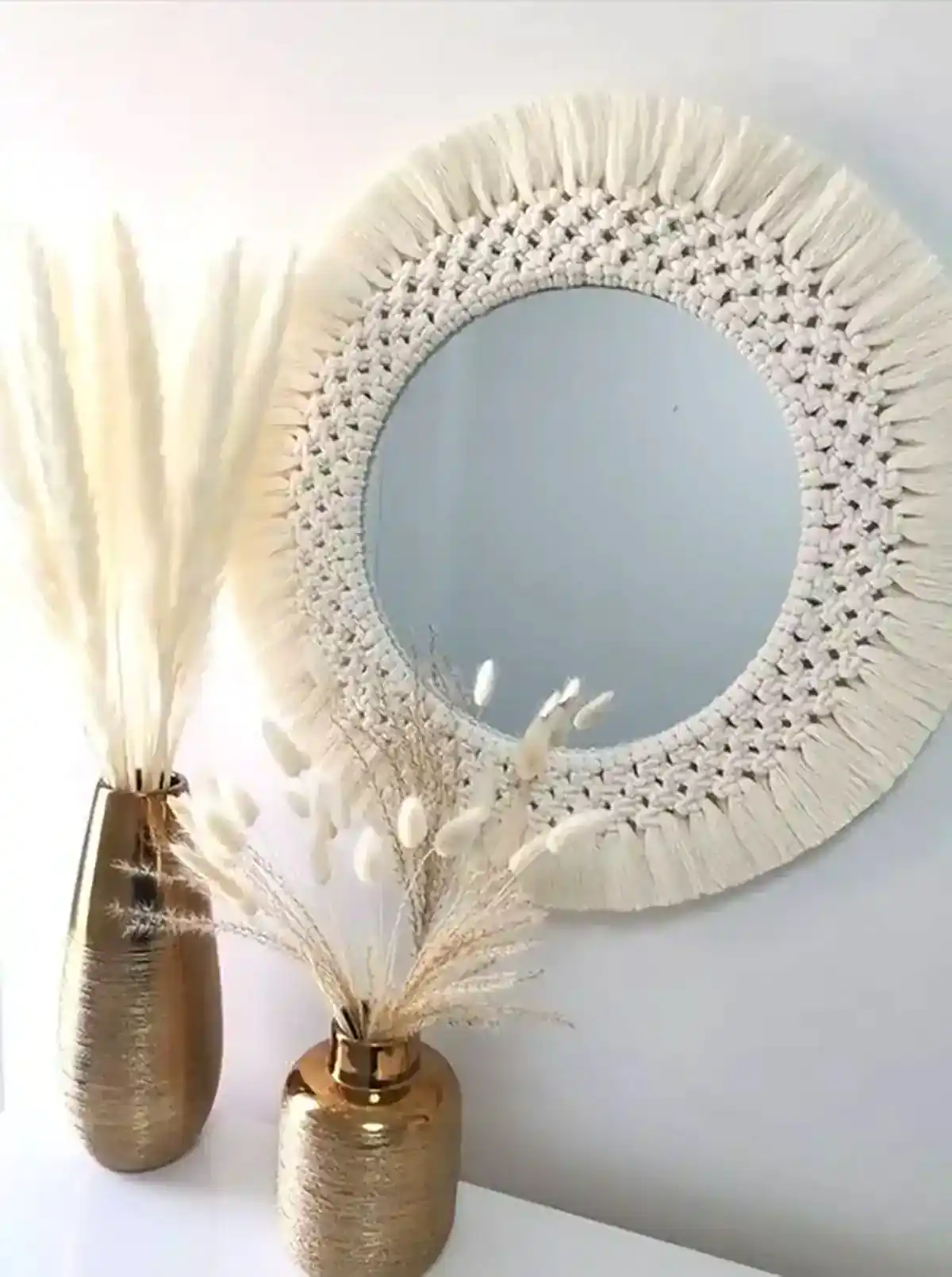 آینه مکرومه دیواری