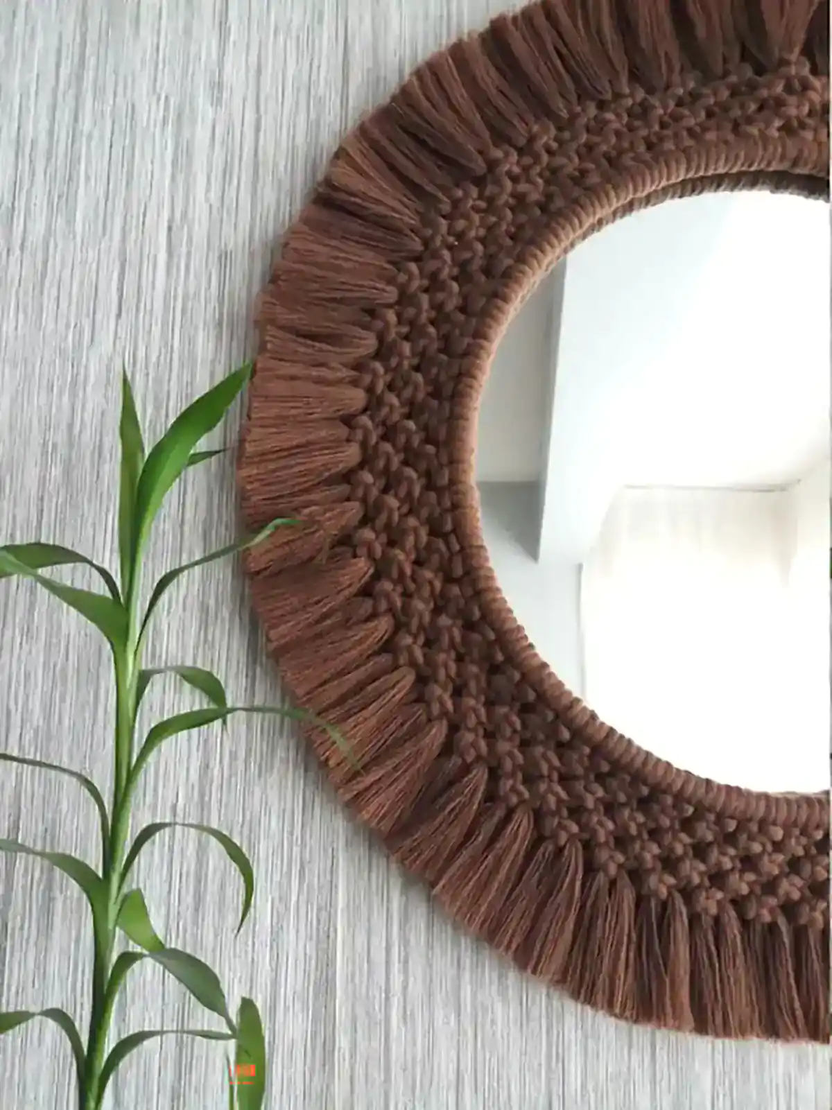 آینه مکرومه دیواری