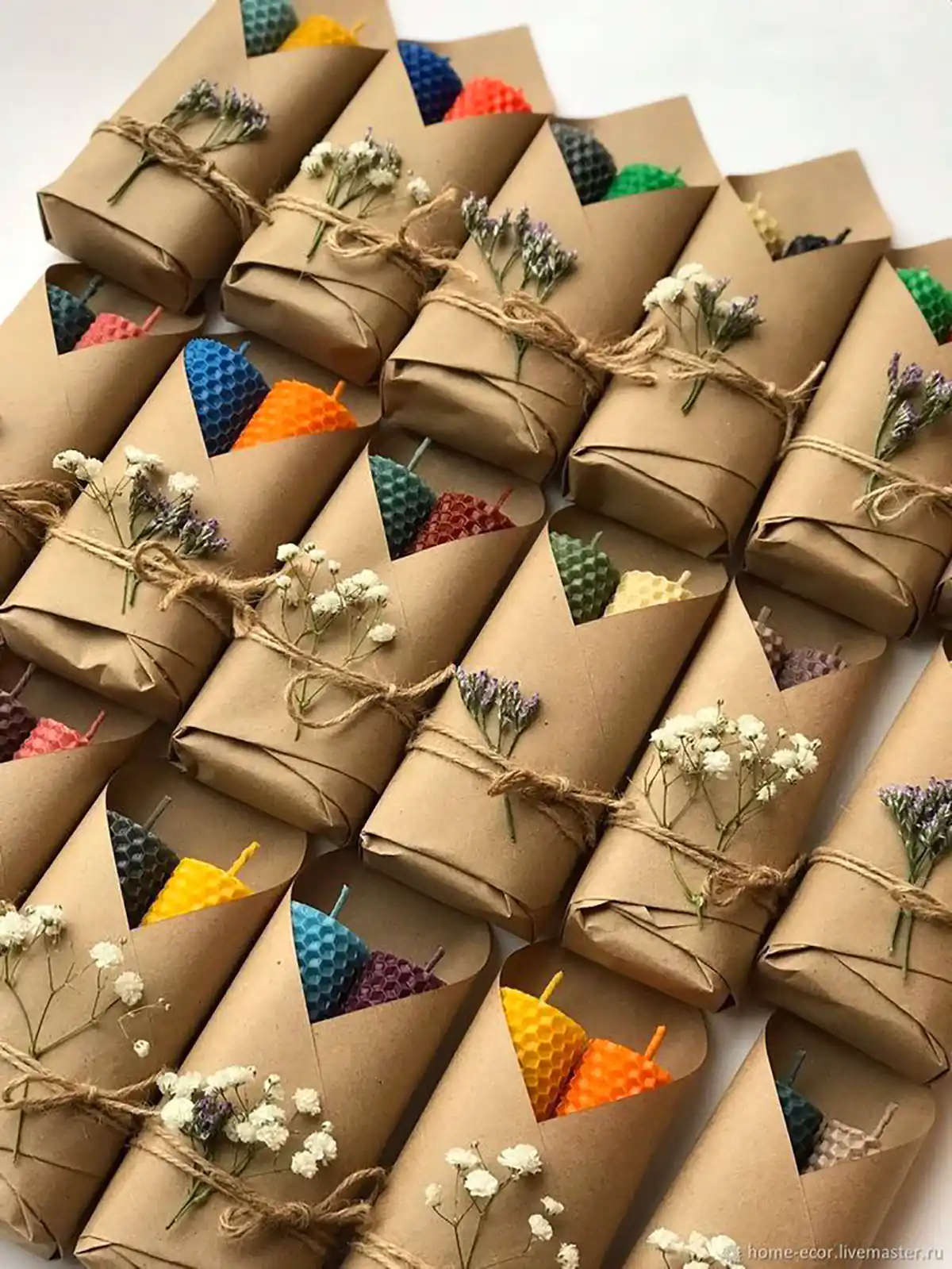 شمع تزئینی موم عسلی