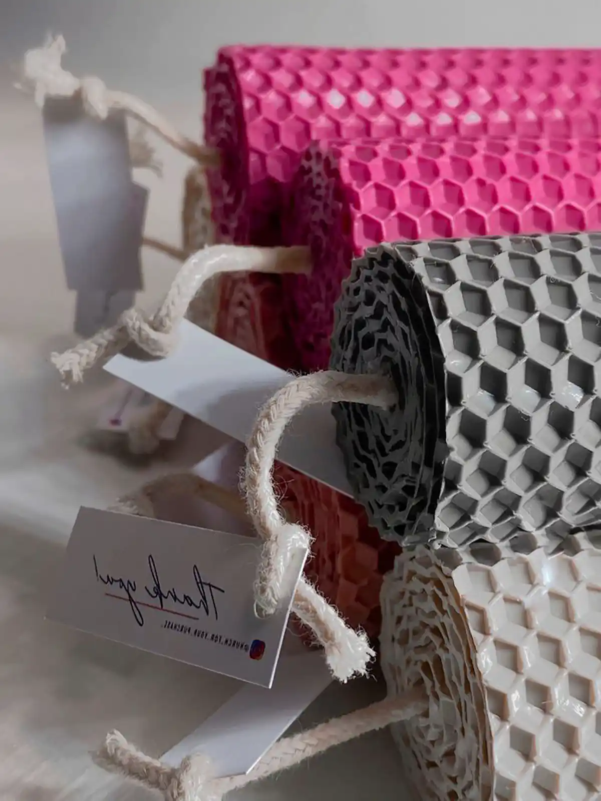 شمع تزئینی موم عسلی