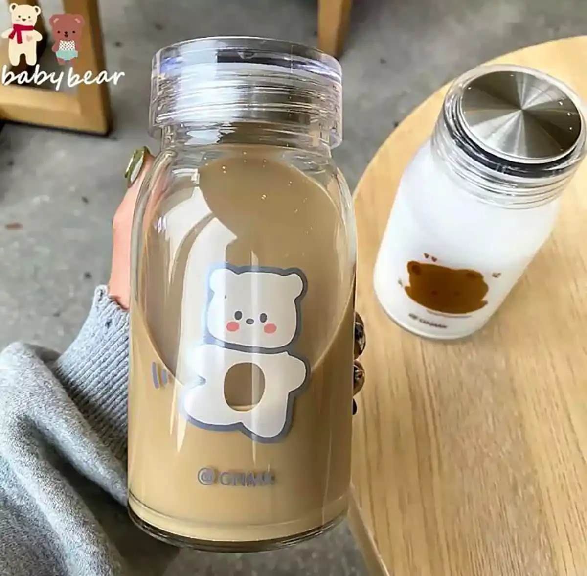 ماگ شیشه‌ای شفاف و زیبا