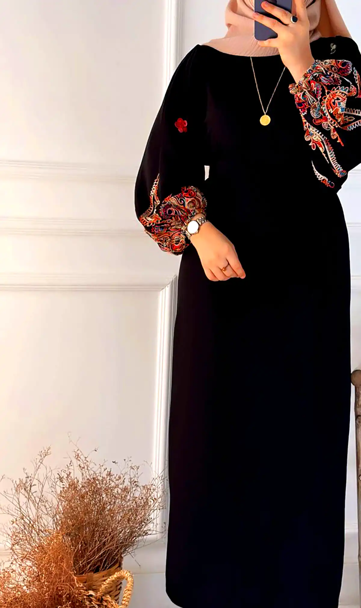 پیراهن بلند حریر و شیک