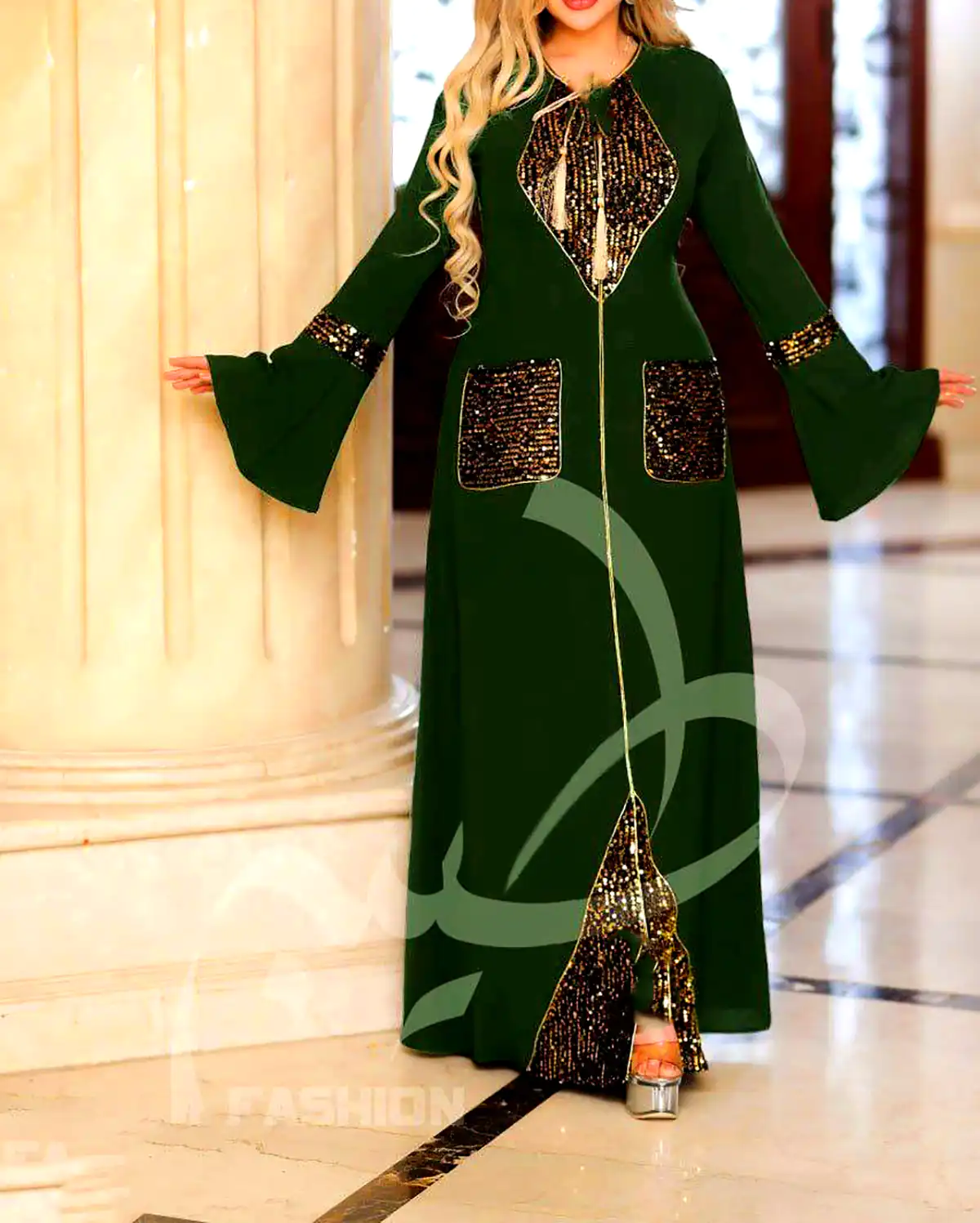 پیراهن بلند حریر و شیک