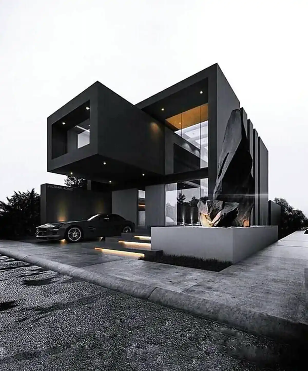 دیزاین لاکچری دارک خونه