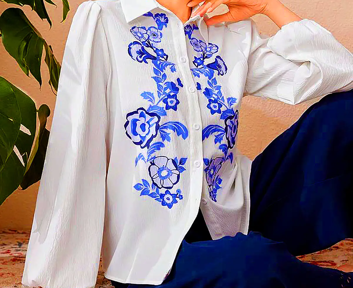 شومیز شیک گلدوزی شده