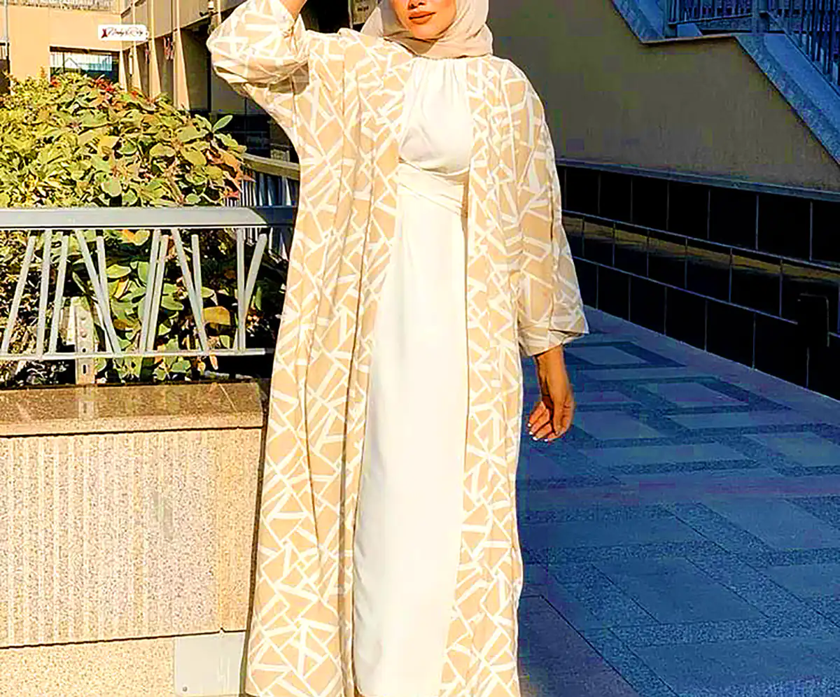 مانتو بلند نخی مدرن