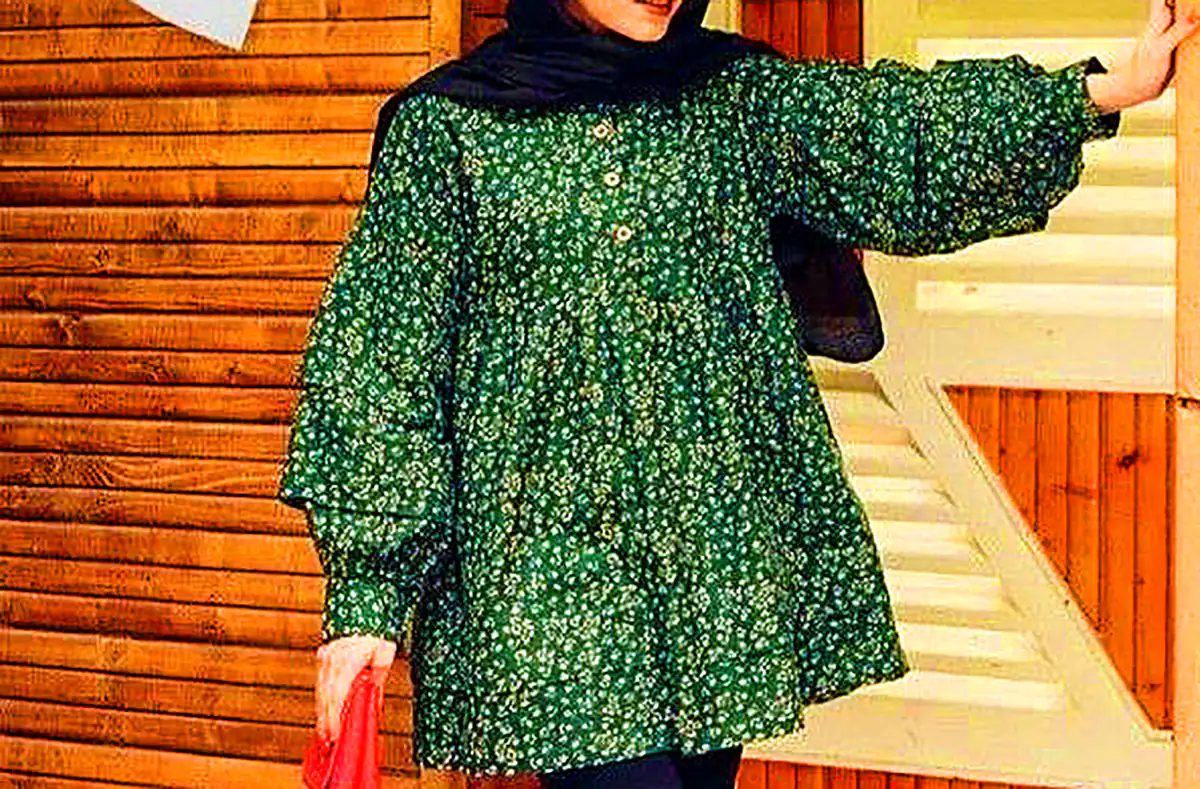 مانتو نخی رنگی کژوال