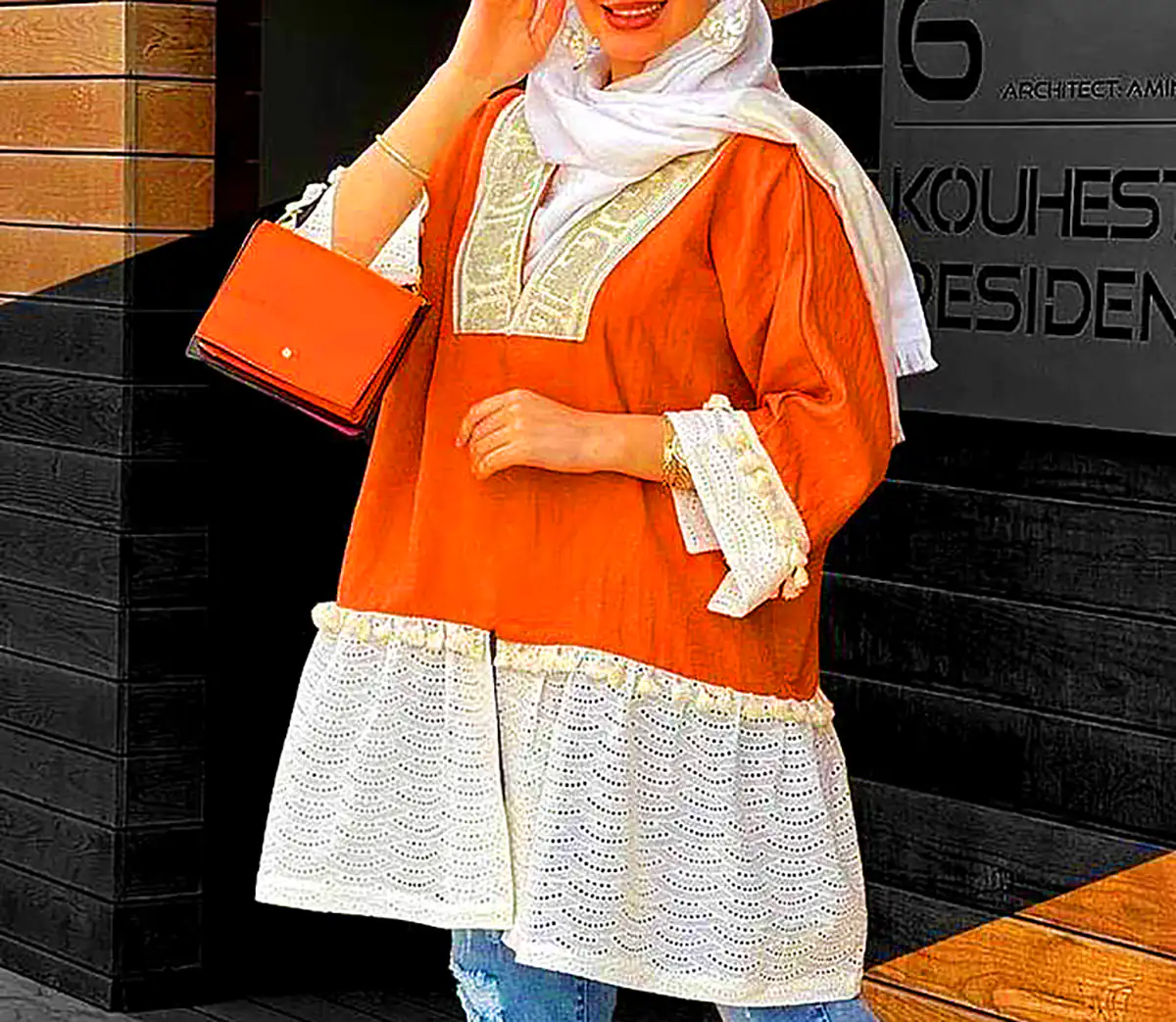 مانتو نخی رنگی کژوال