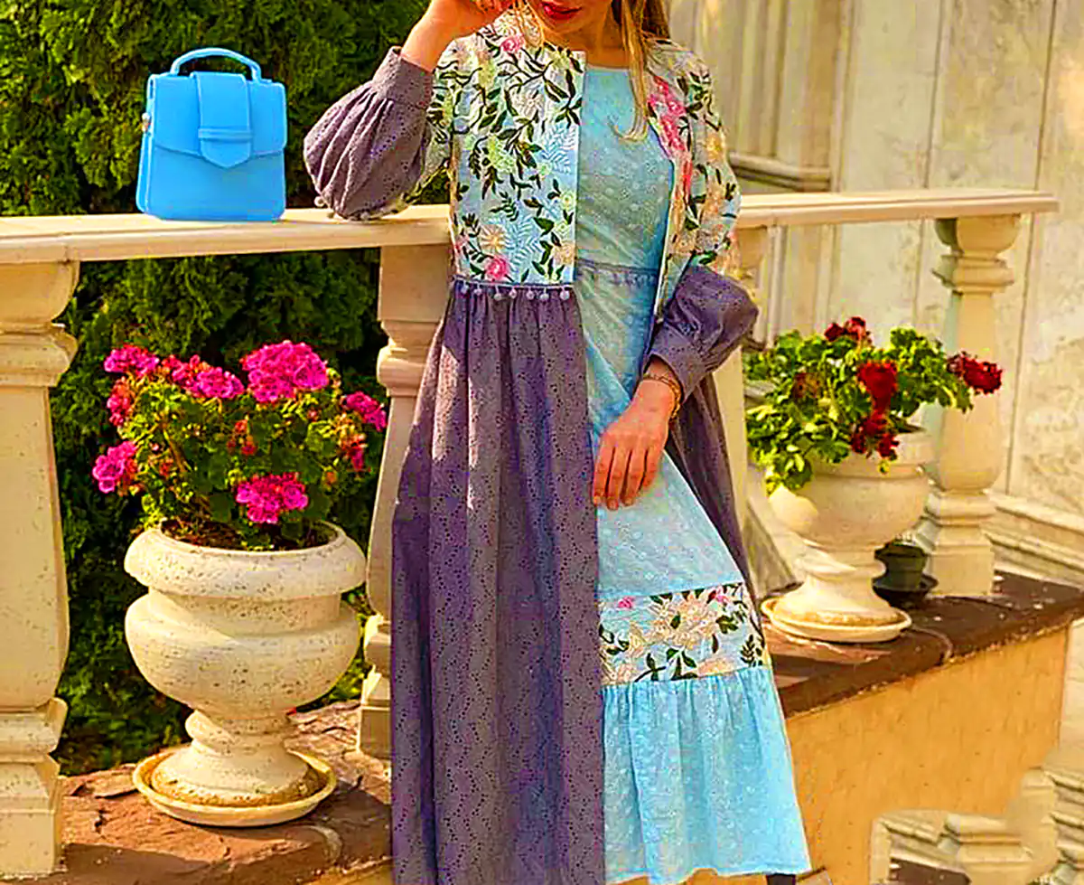 مانتو پائیزی شاد و رنگی