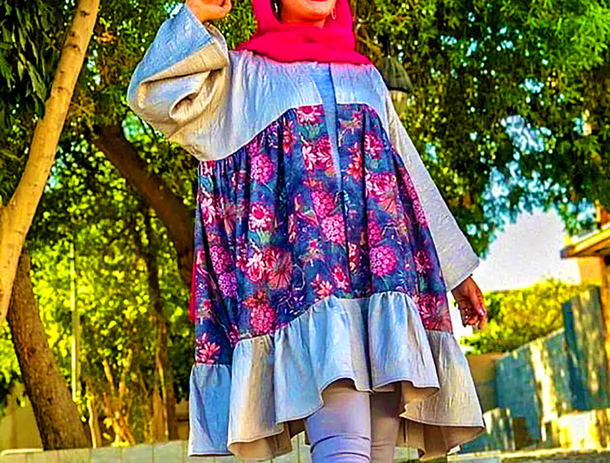 مانتو پائیزی شاد و رنگی