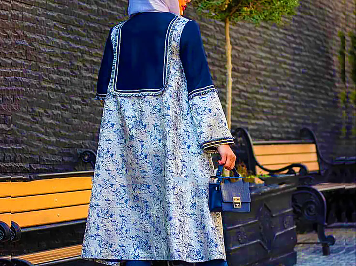 مانتو پائیزی شاد و رنگی