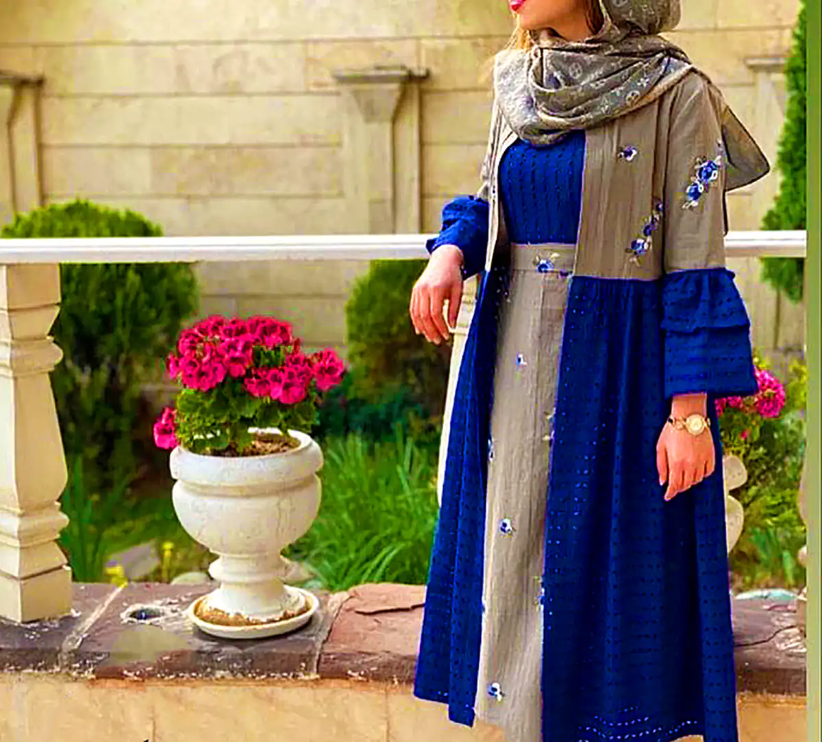 مانتو پائیزی شاد و رنگی