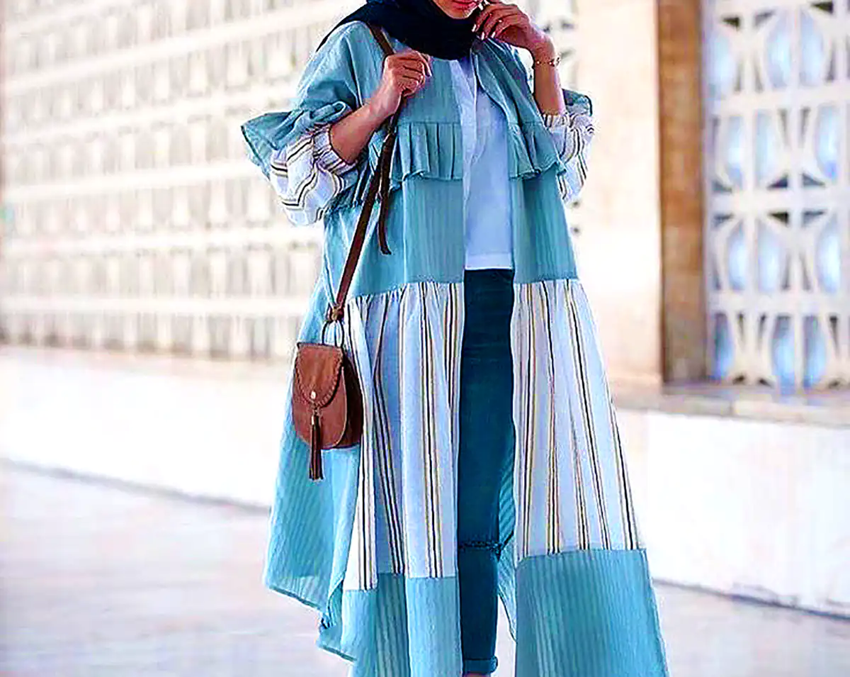 مانتو پائیزی شاد و رنگی