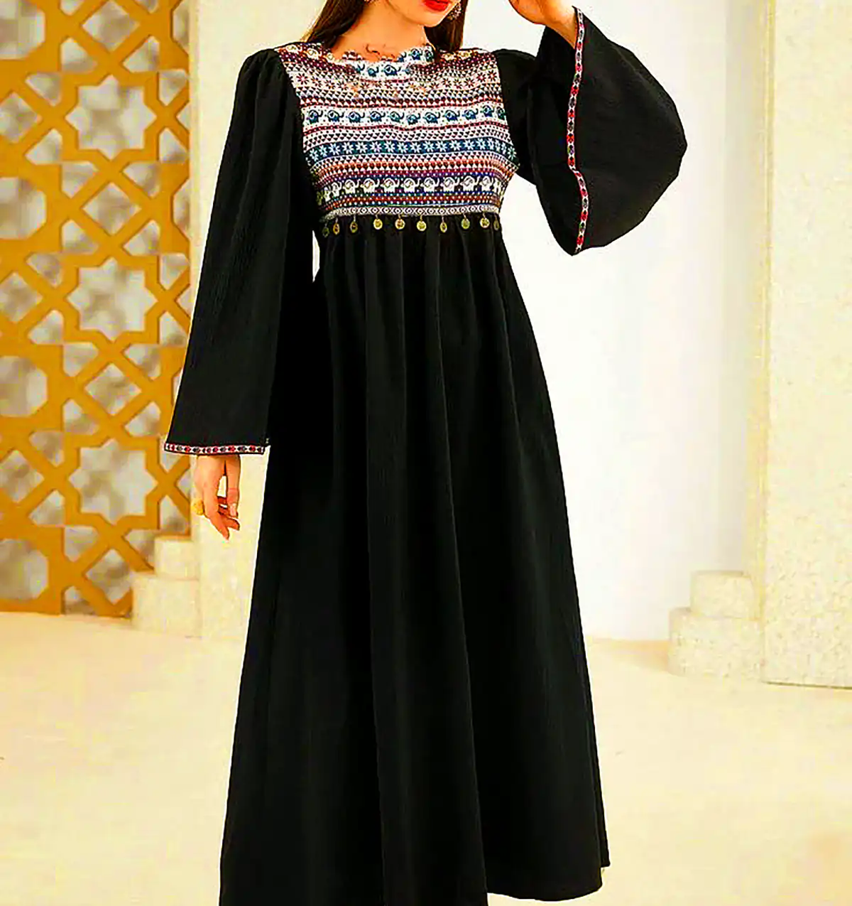 پیراهن نخی مدرن