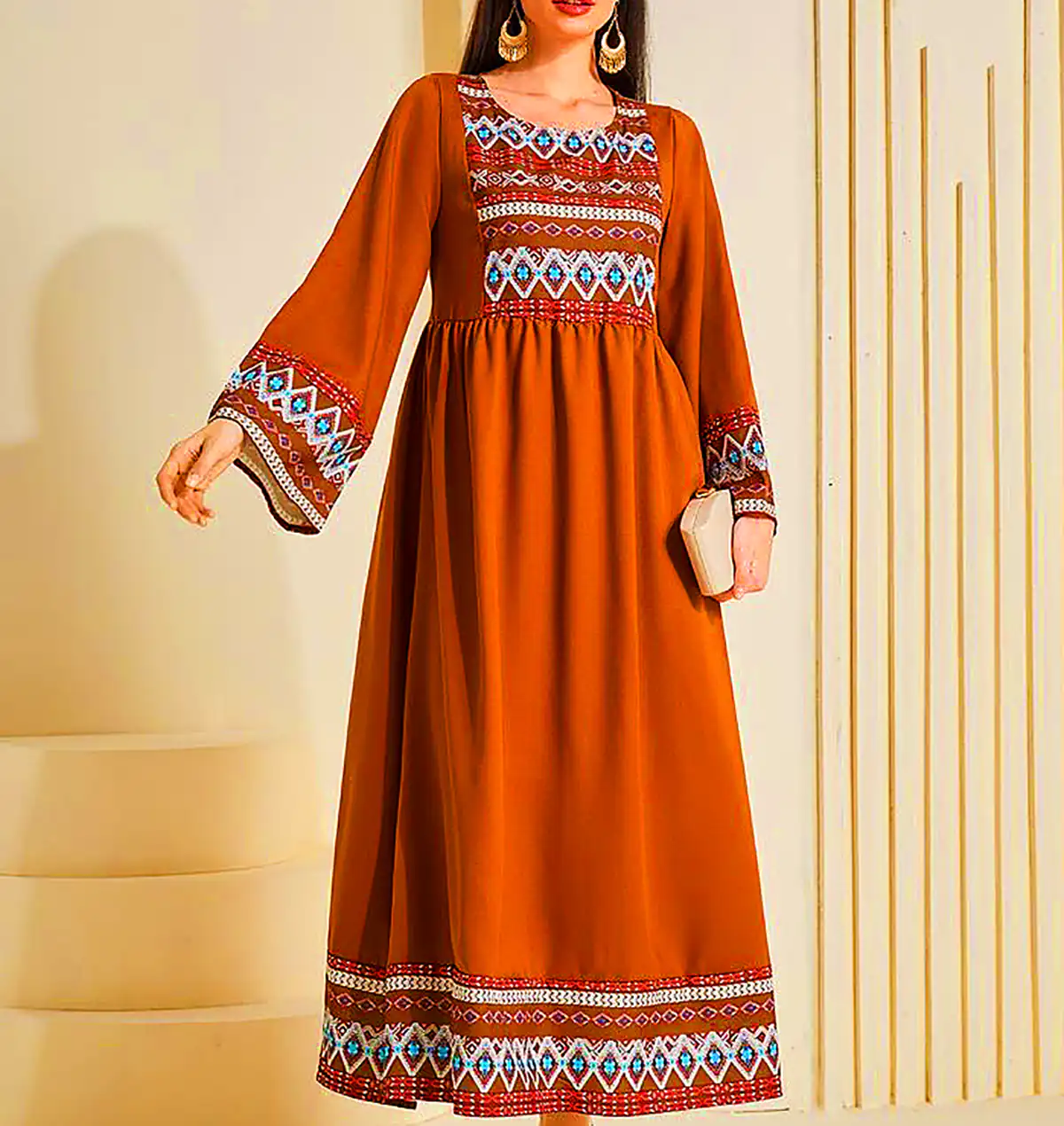 پیراهن نخی مدرن