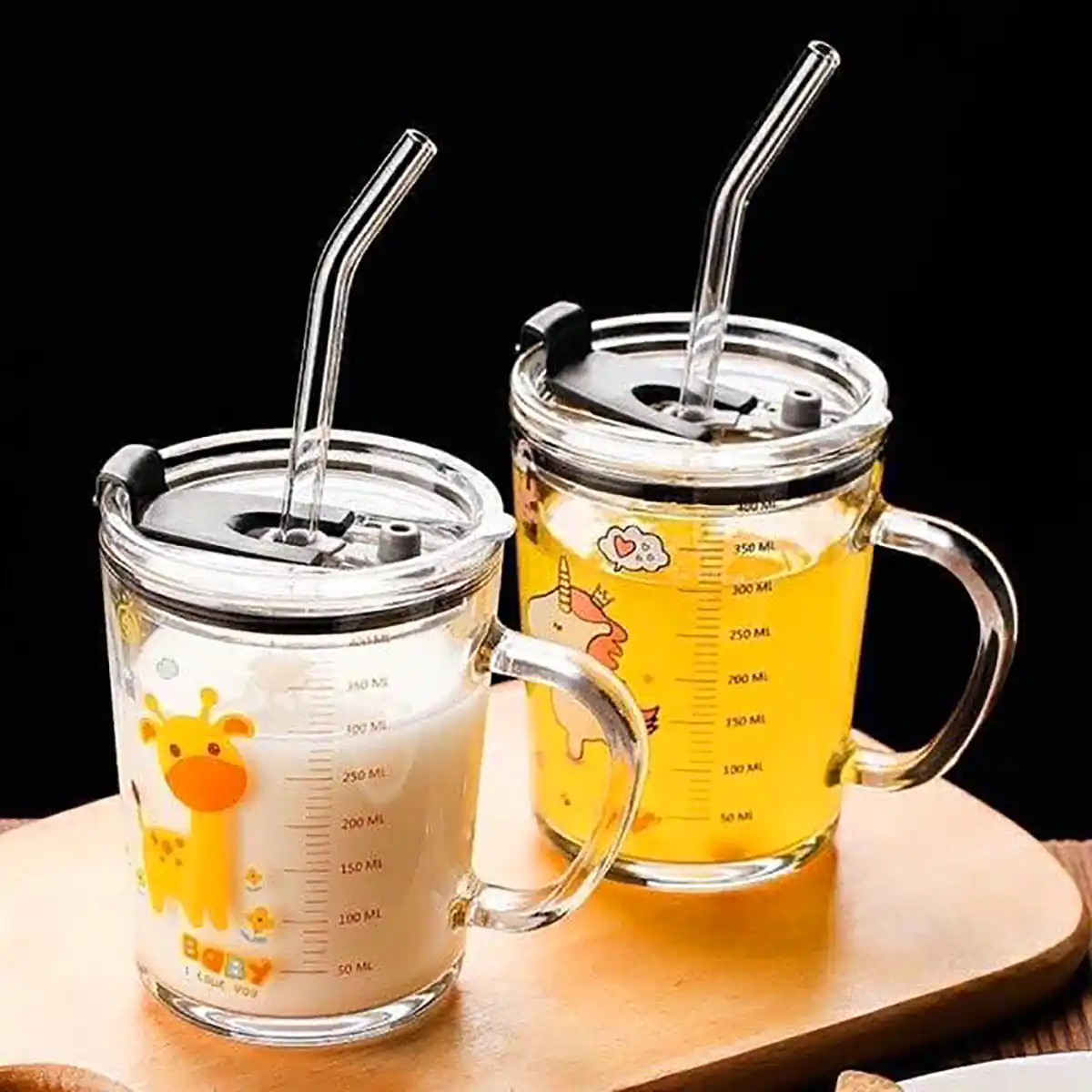 ماگ شیشه ای طرحدار پینترستی
