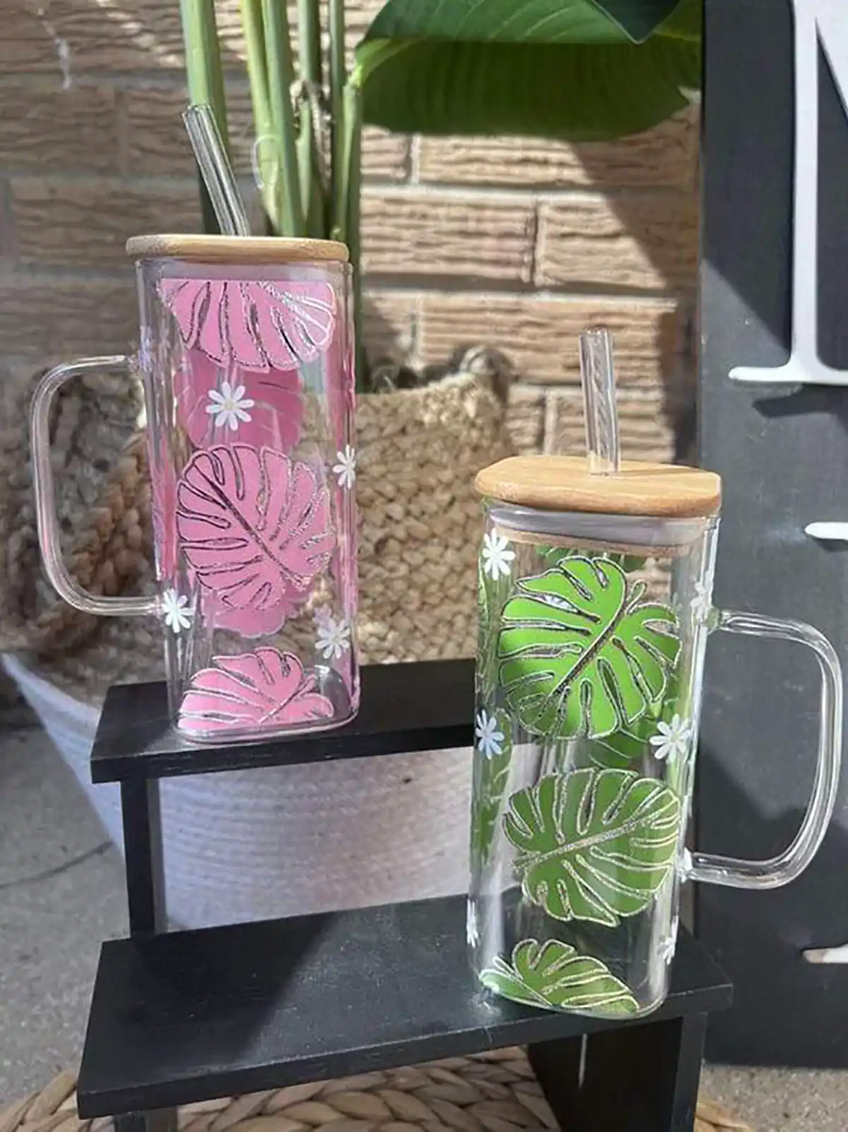 ماگ شیشه ای طرحدار پینترستی