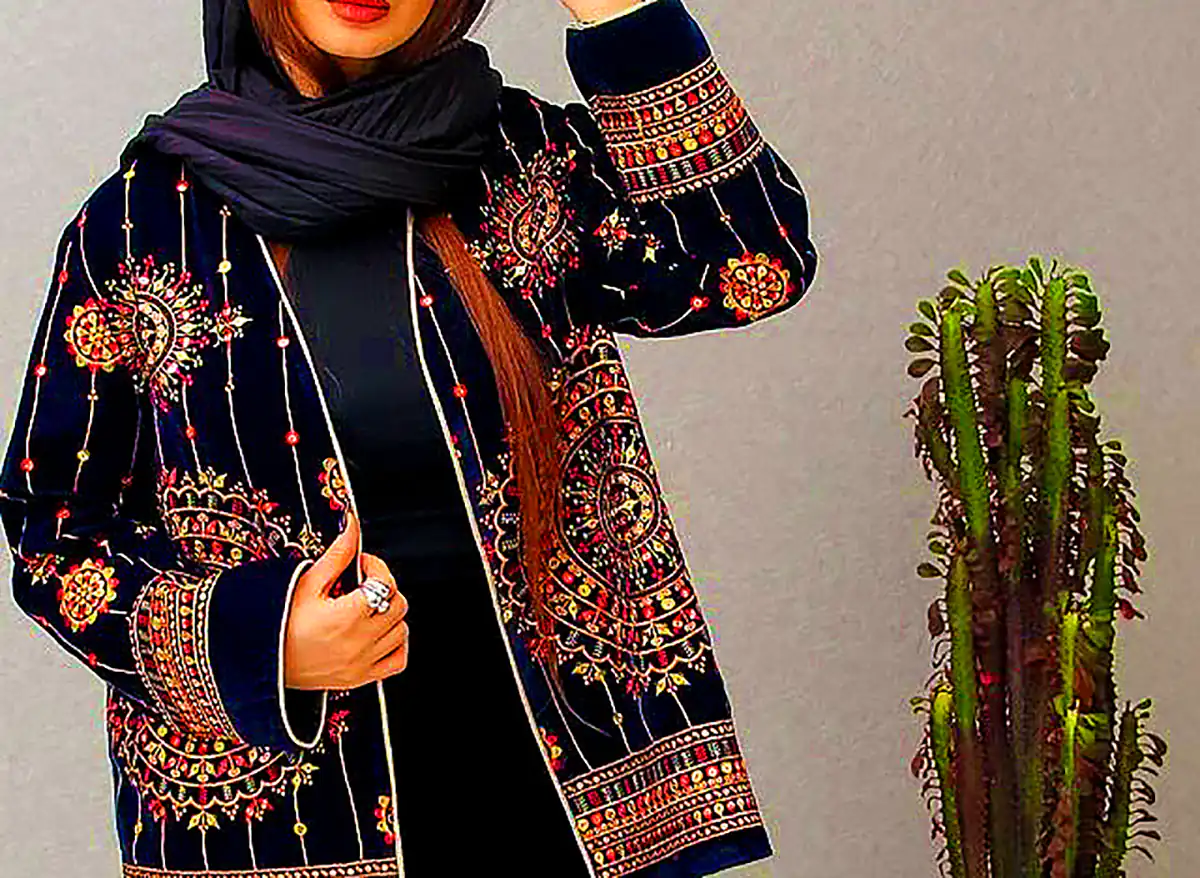 مانتو ترند زمستونی مشکی