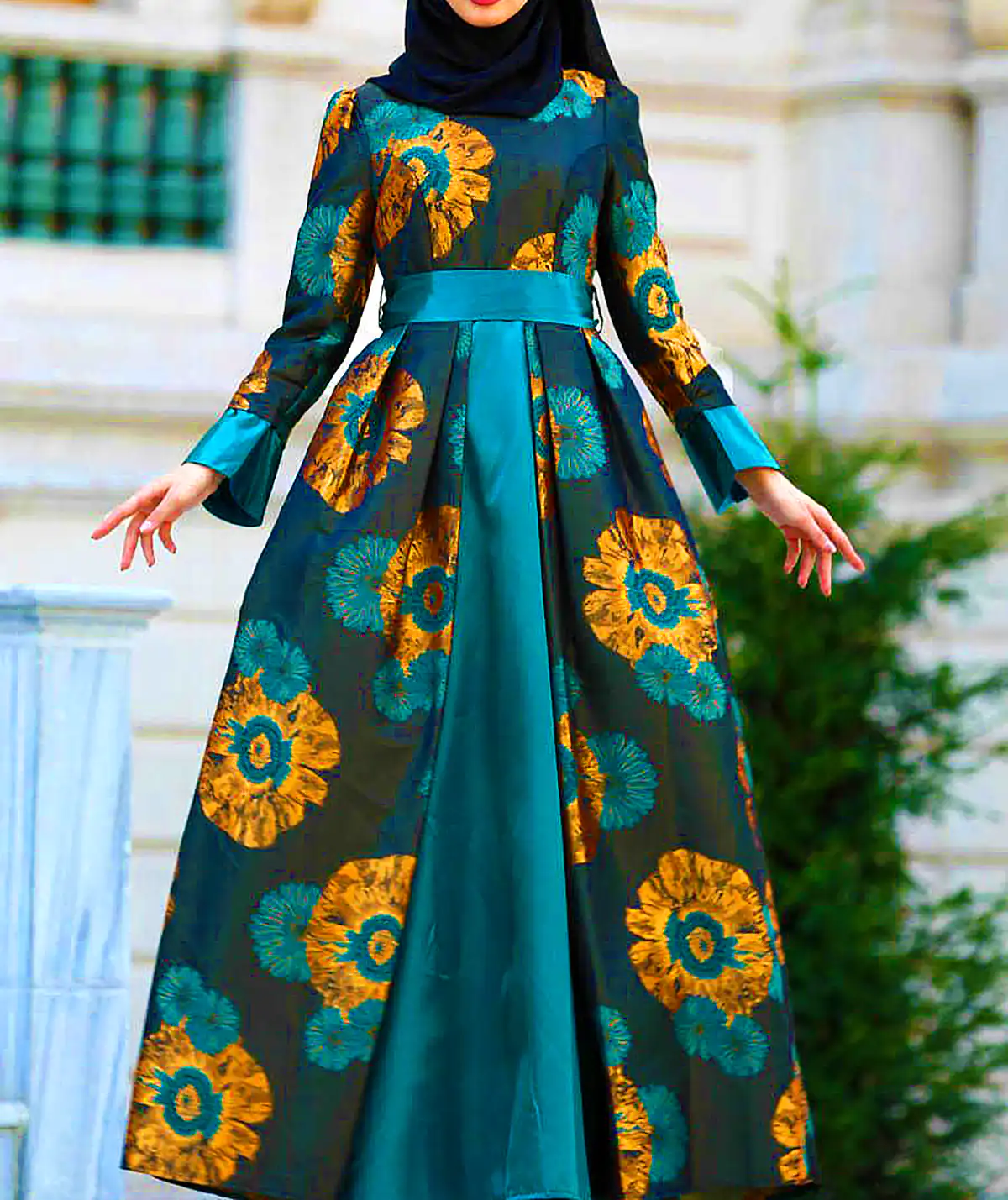پیراهن طرحدار مدرن زنانه