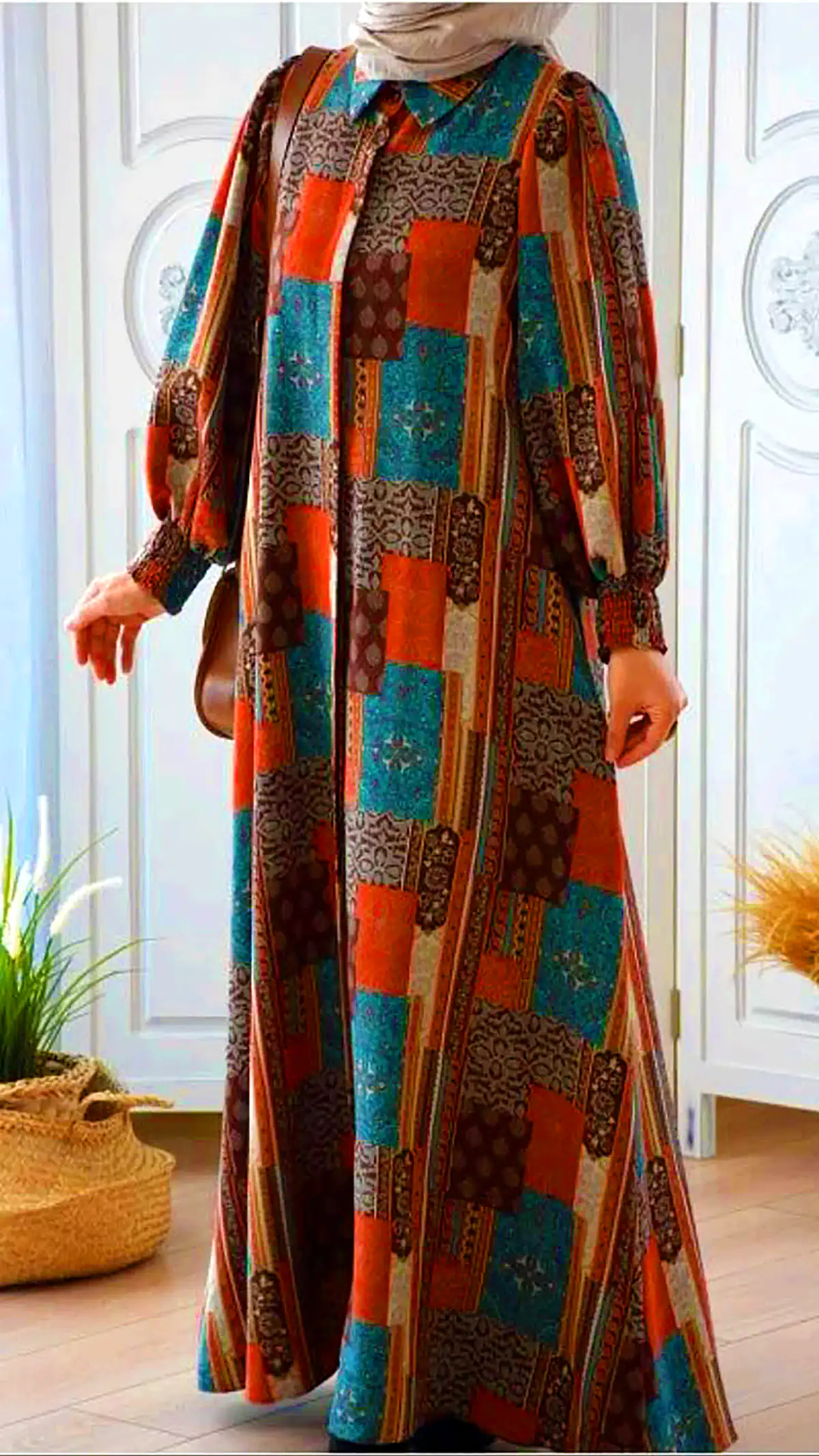 پیراهن طرحدار مدرن زنانه