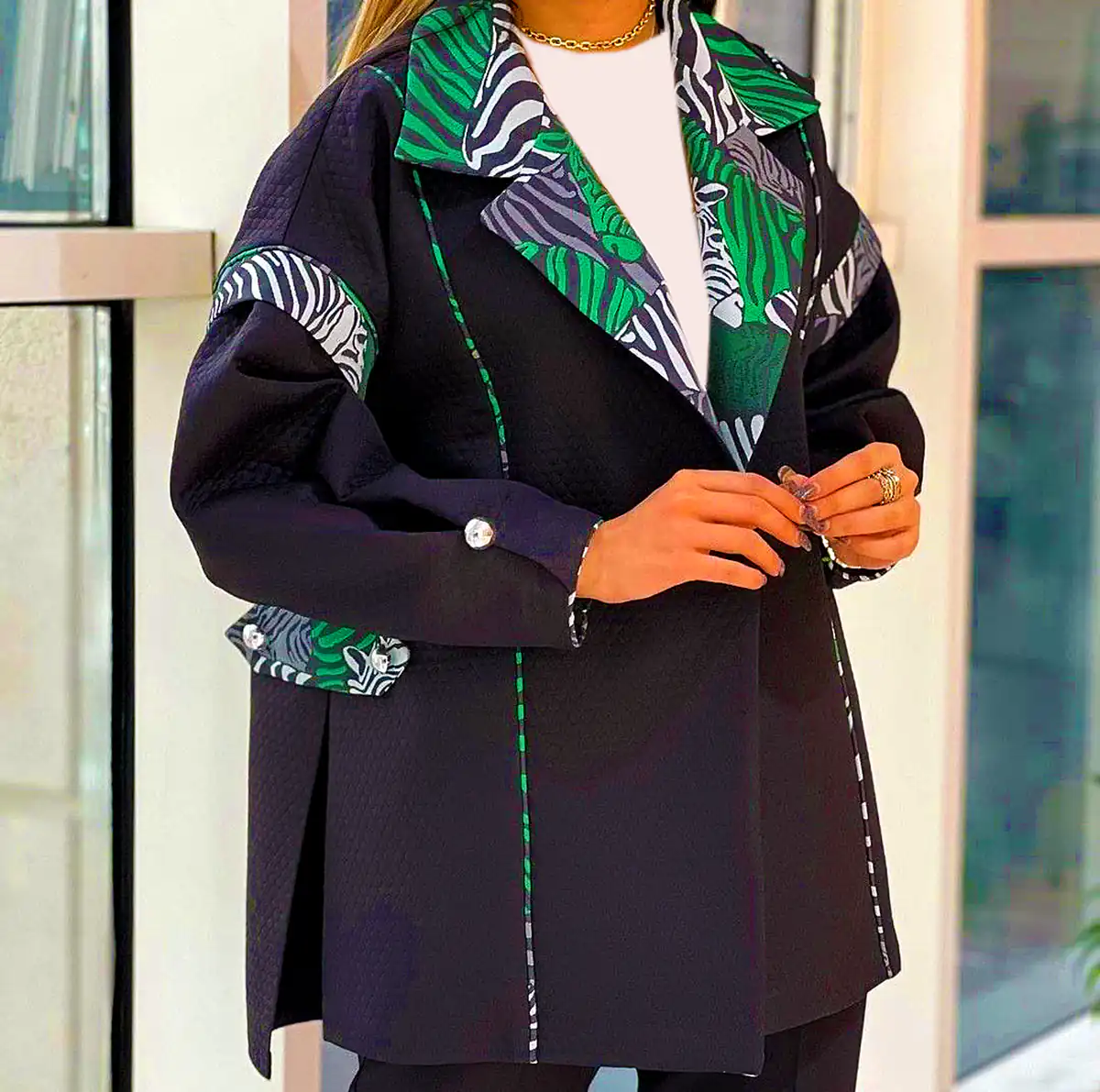 مانتو کتی مشکی کژوال