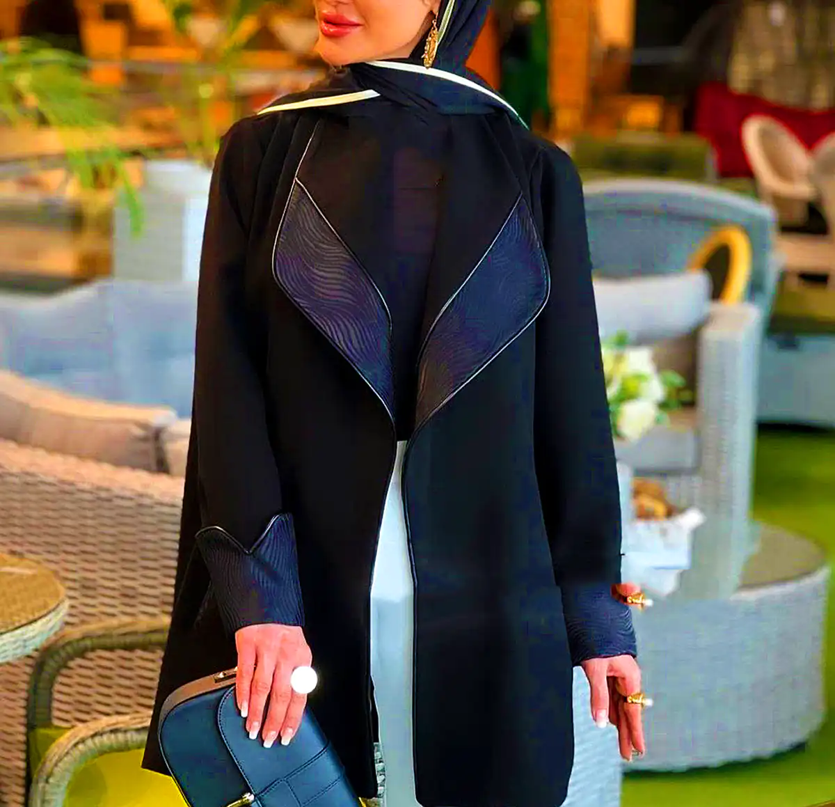 مانتو کتی مشکی کژوال