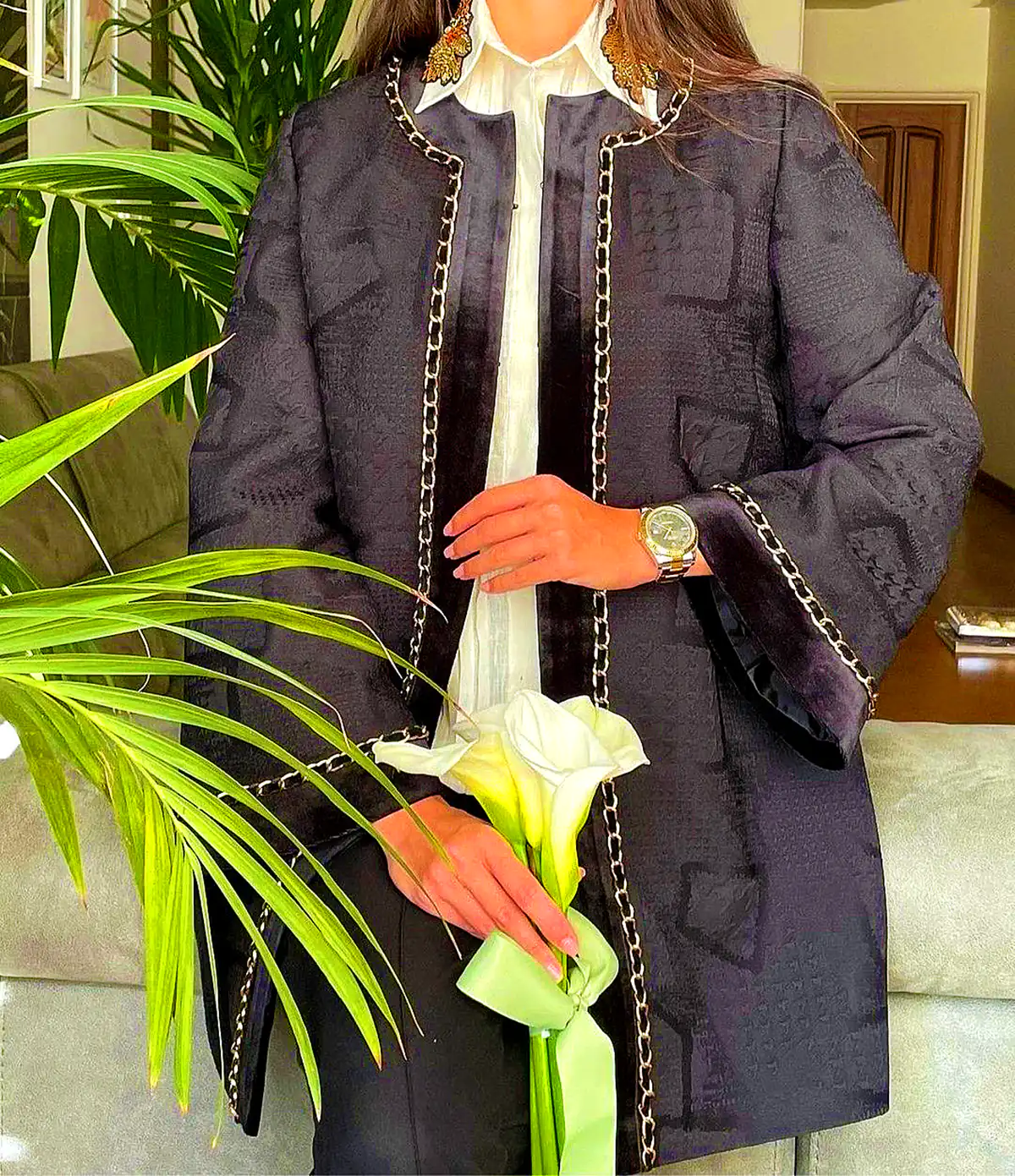 مانتو کتی مشکی کژوال