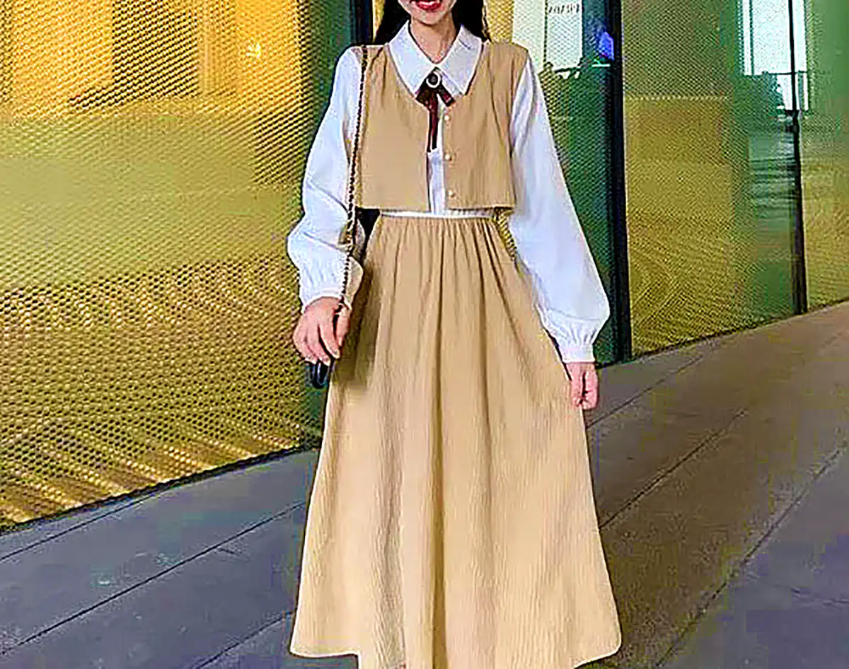 شومیز دامن ساده روزمره 