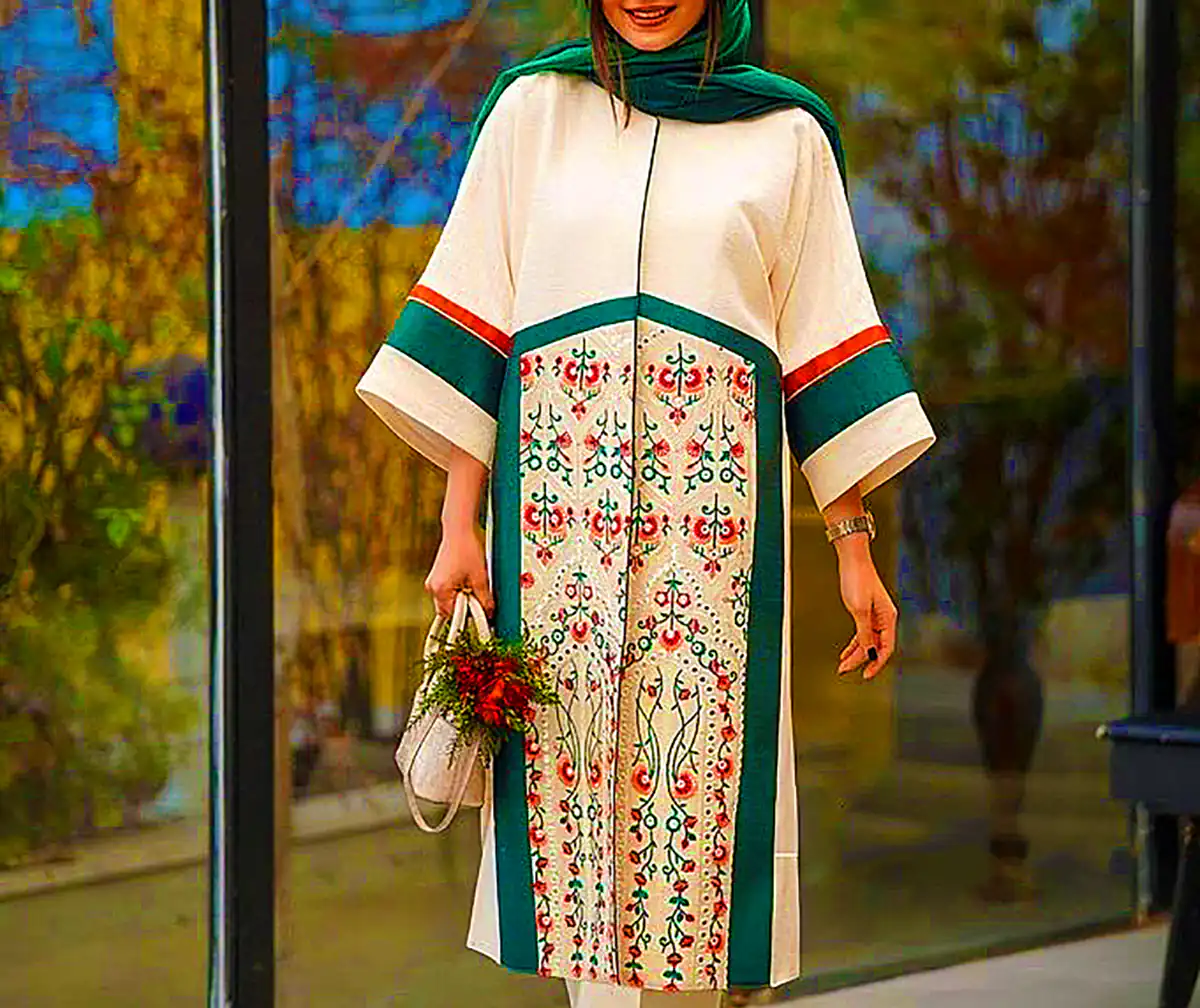 مانتو طرح دار لوکس
