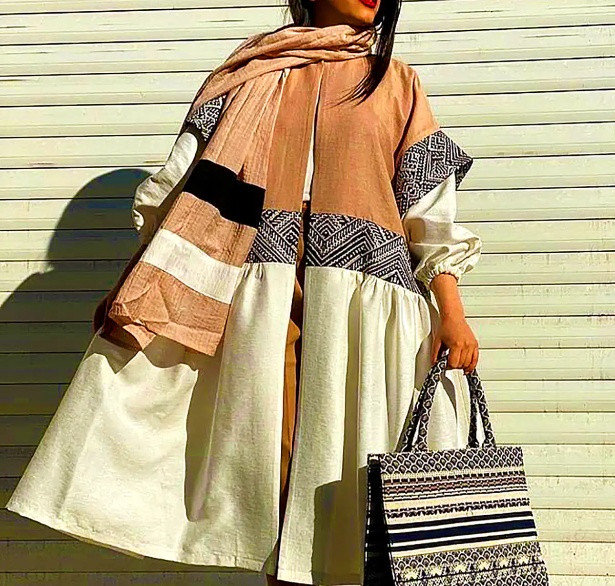 مانتو طرح دار لوکس