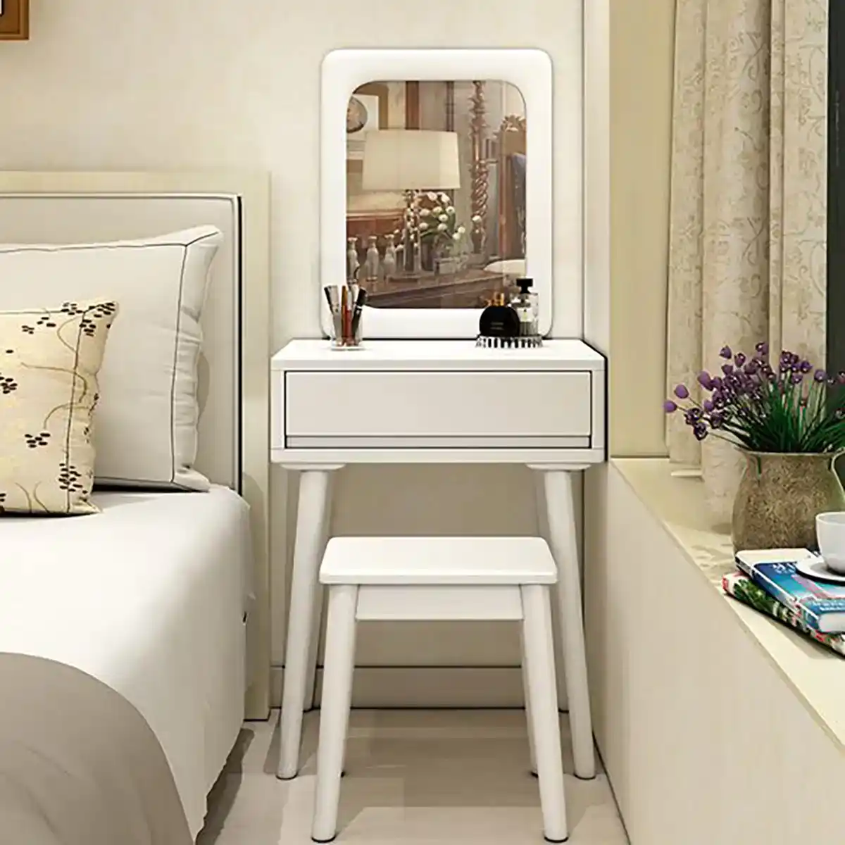 میز میکاپ چوبی شیک
