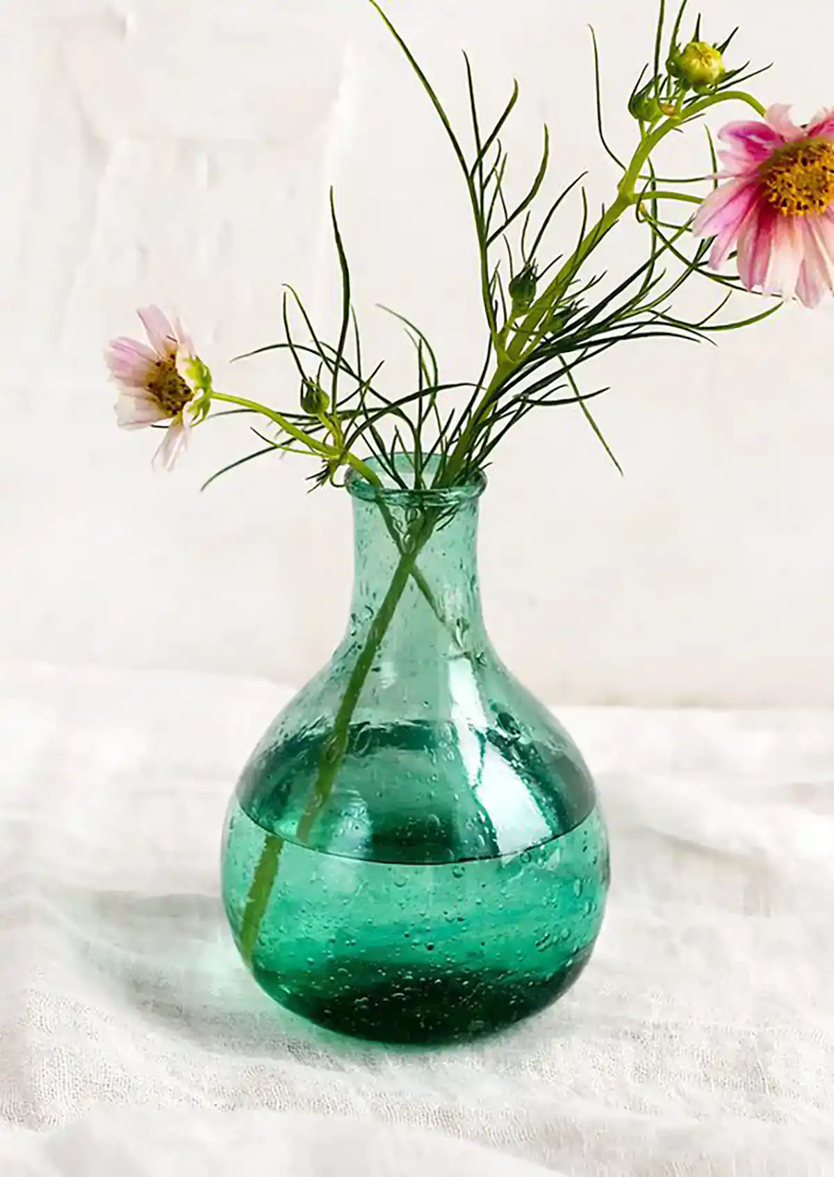 گلدان رنگی شیشه ای پینترستی