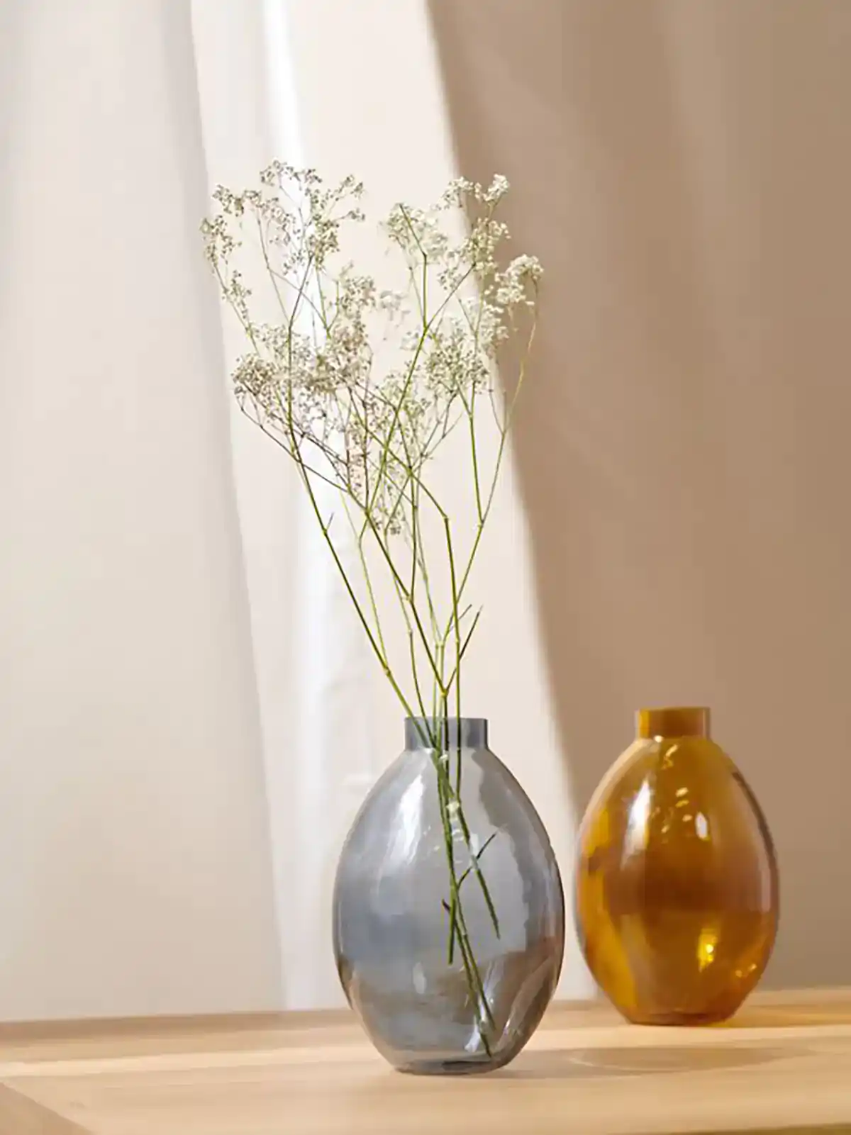 گلدان رنگی شیشه ای پینترستی