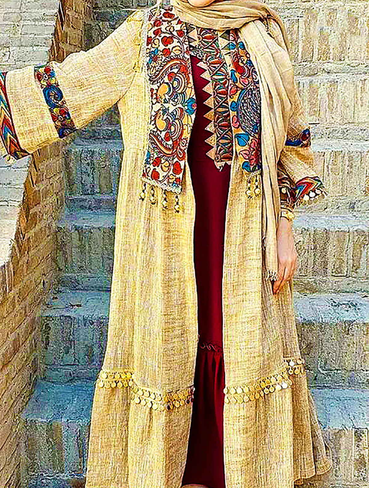 مانتو سنتی لوکس بلند