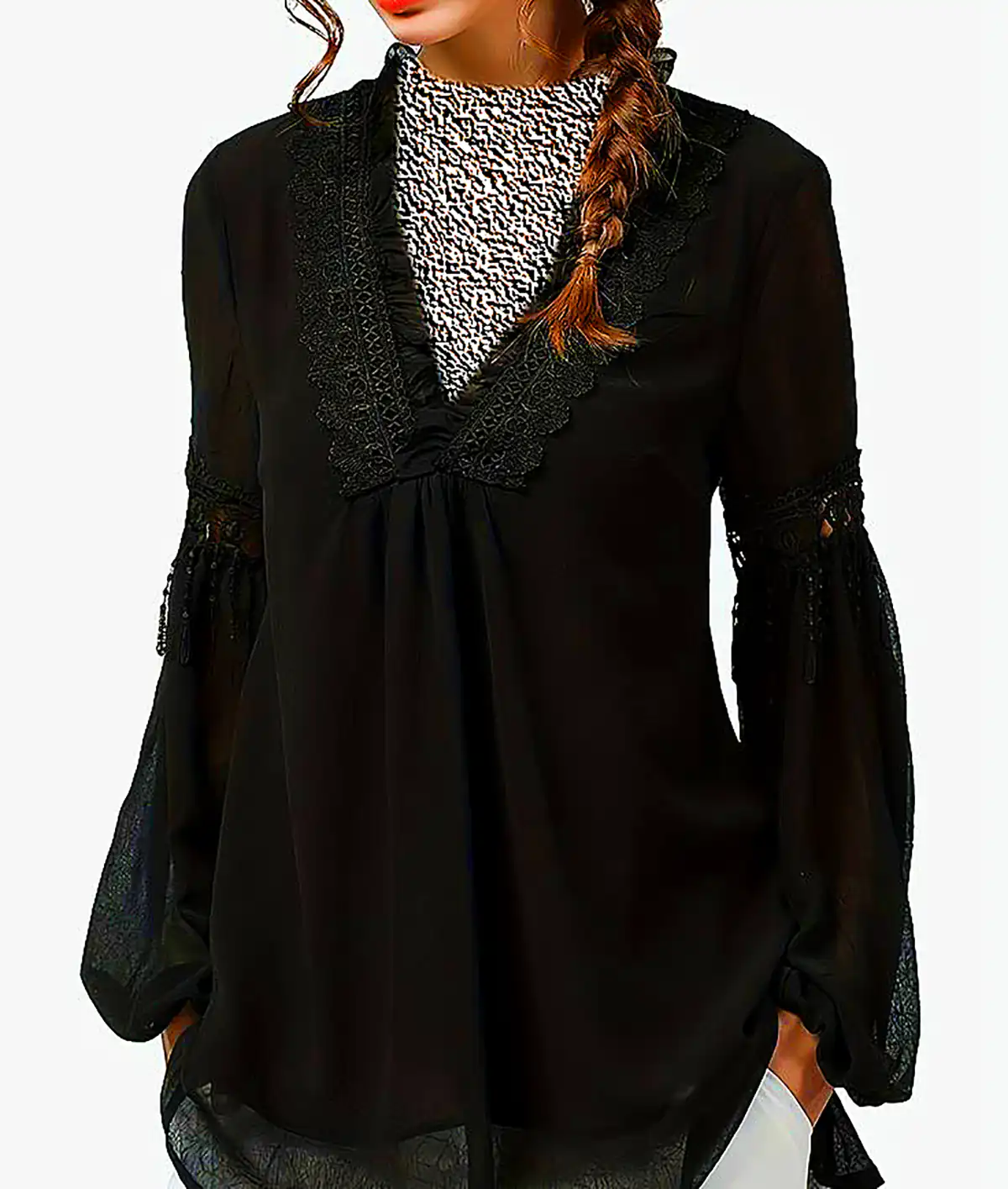 تونیک نخی مشکی