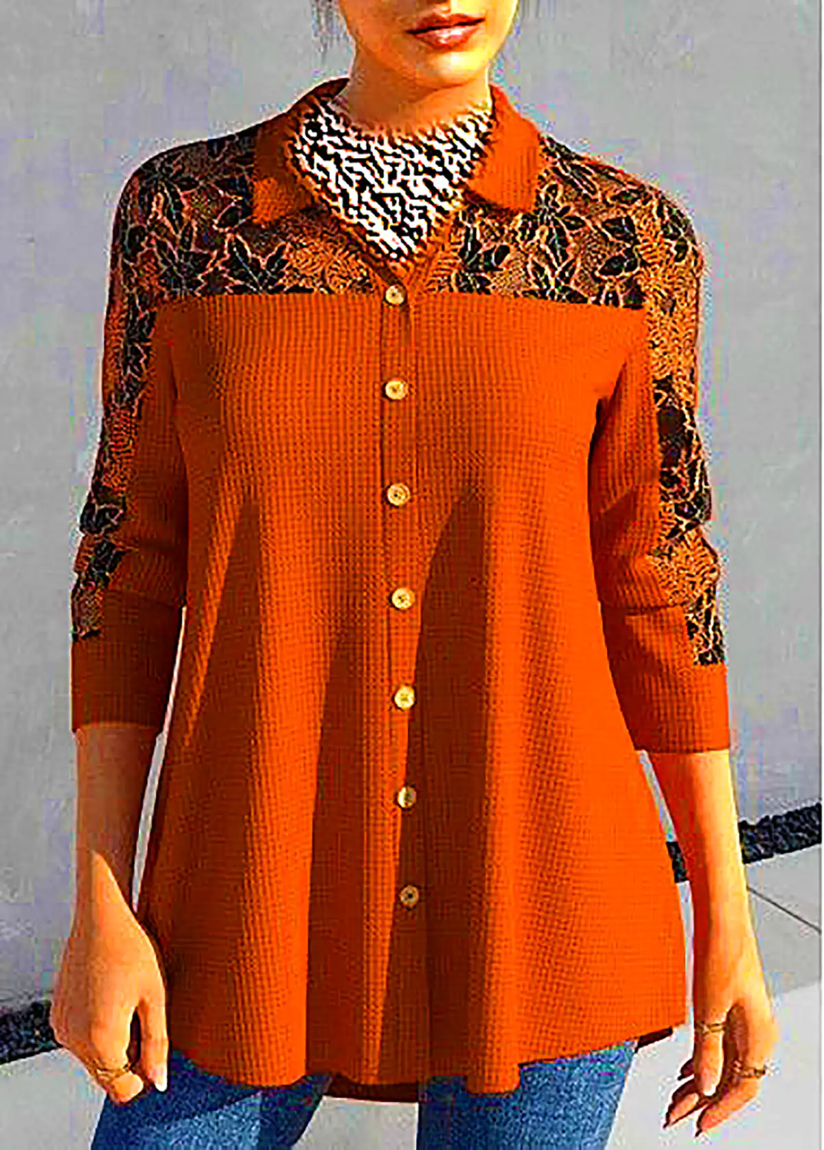 تونیک زنانه خانگی نخی