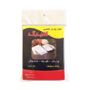 فیلتر چای مدل نخ دار کاغذی گلبرگ بسته 50 عددی