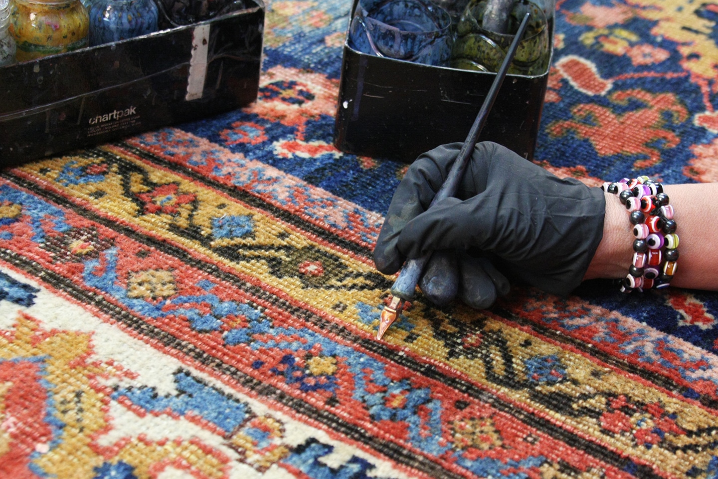 اموزش رنگ برداری فرش دستباف از مبتدی تا حرفه ای [کاملا کاربردی]