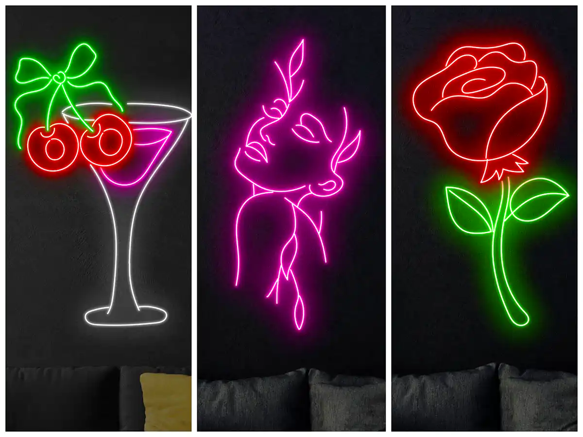 LED نئونی دیواری (جدیدترین مدل های ترند امسال ۱۴۰۴ - ۲۰۲۵)