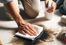 تمیز کردن لکه قیر از روی فرش با محلول خانگی (2 ترفند عالی)