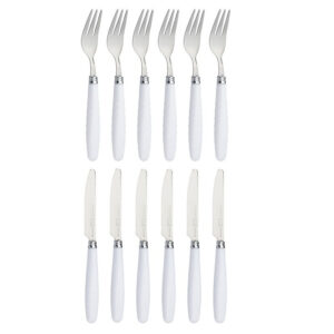 سرویس کارد و چنگال میوه خوری 12 پارچه مونیکا مدل Stainless Steel