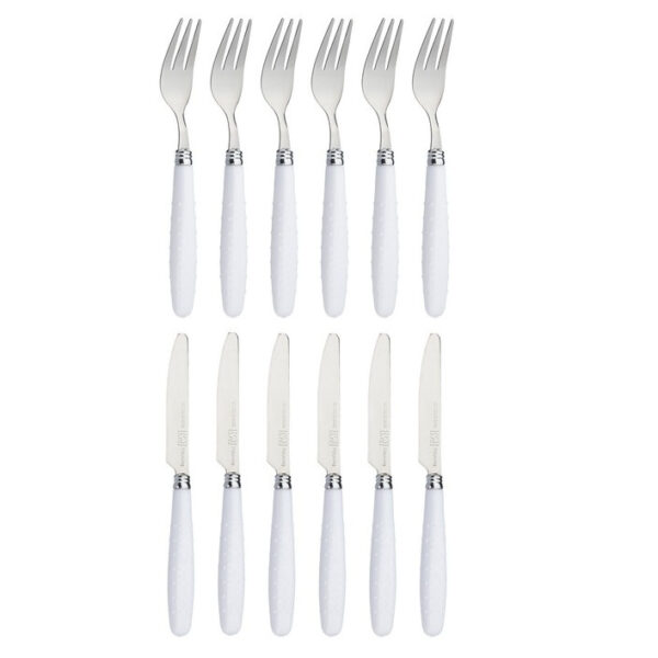 سرویس کارد و چنگال میوه خوری 12 پارچه مونیکا مدل Stainless Steel