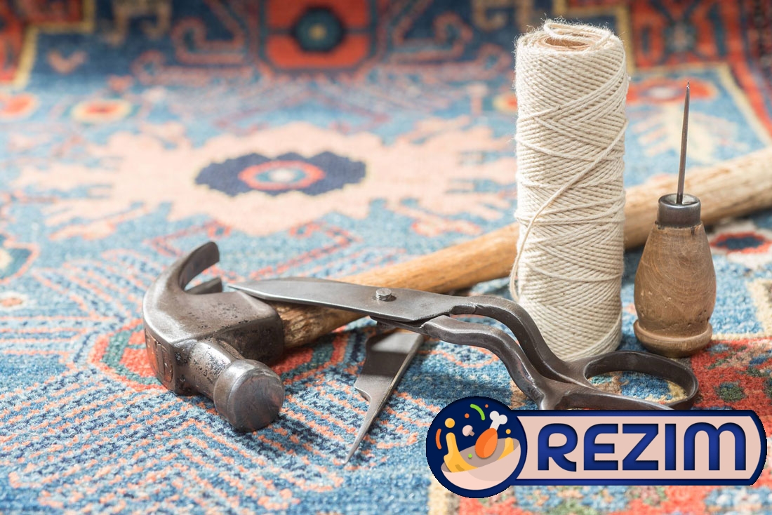 روش ترمیم ریشه های فرش دستباف