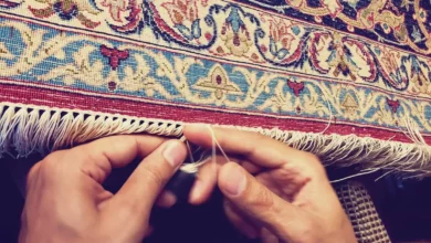 سفید کردن ریشه فرش در منزل و قالیشویی