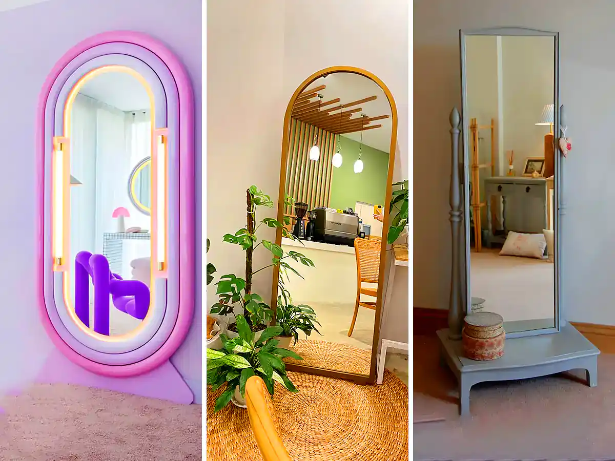 آینه دیواری قدی شیک (جدیدترین مدل های ترند امسال ۱۴۰۴ - ۲۰۲۵)